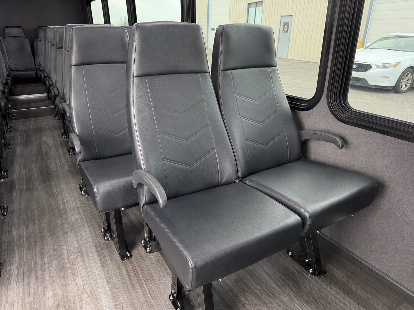 lake charles 18 passenger minibus inside
