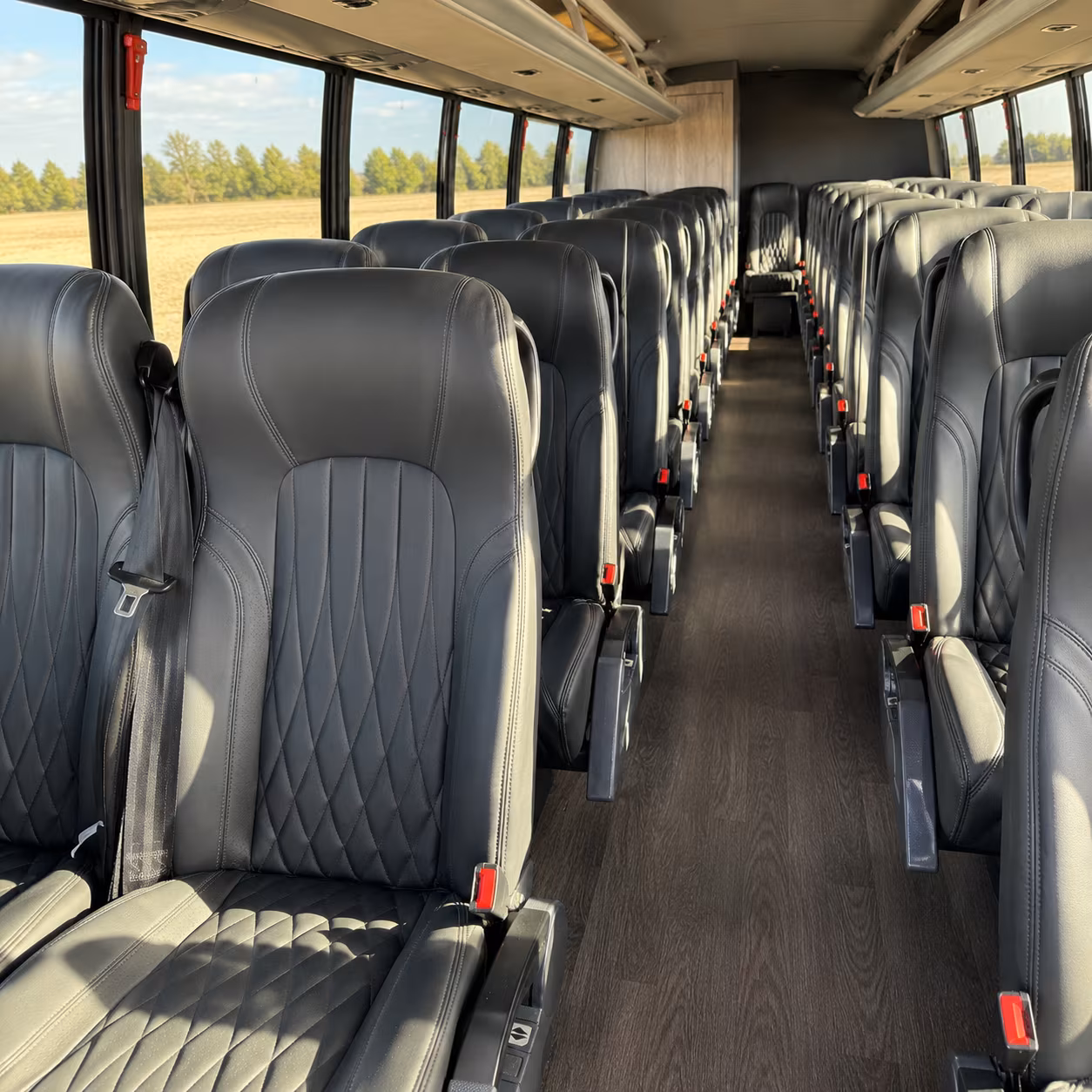 lake charles 28 passenger minibus inside