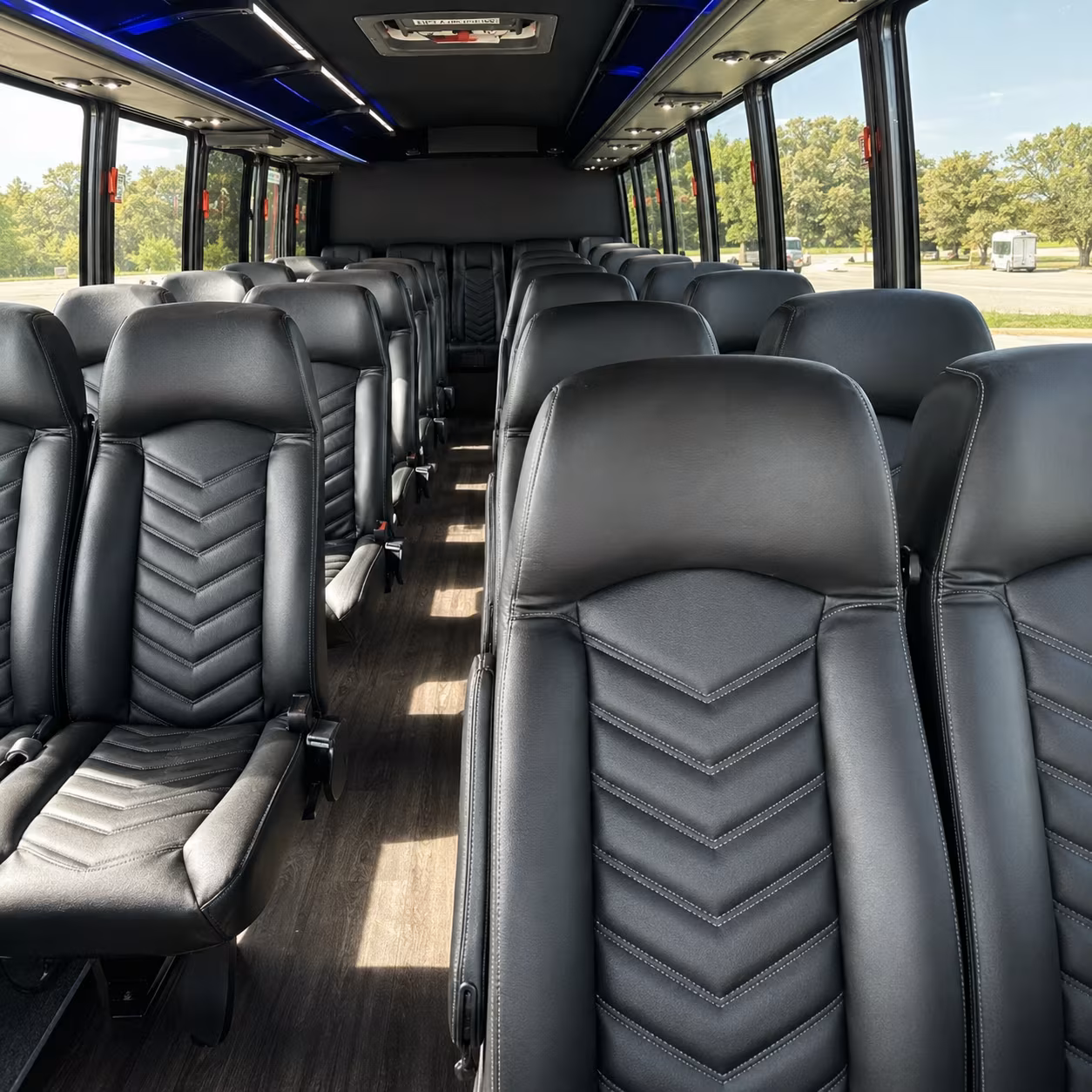 lake charles 30 passenger minibus interior