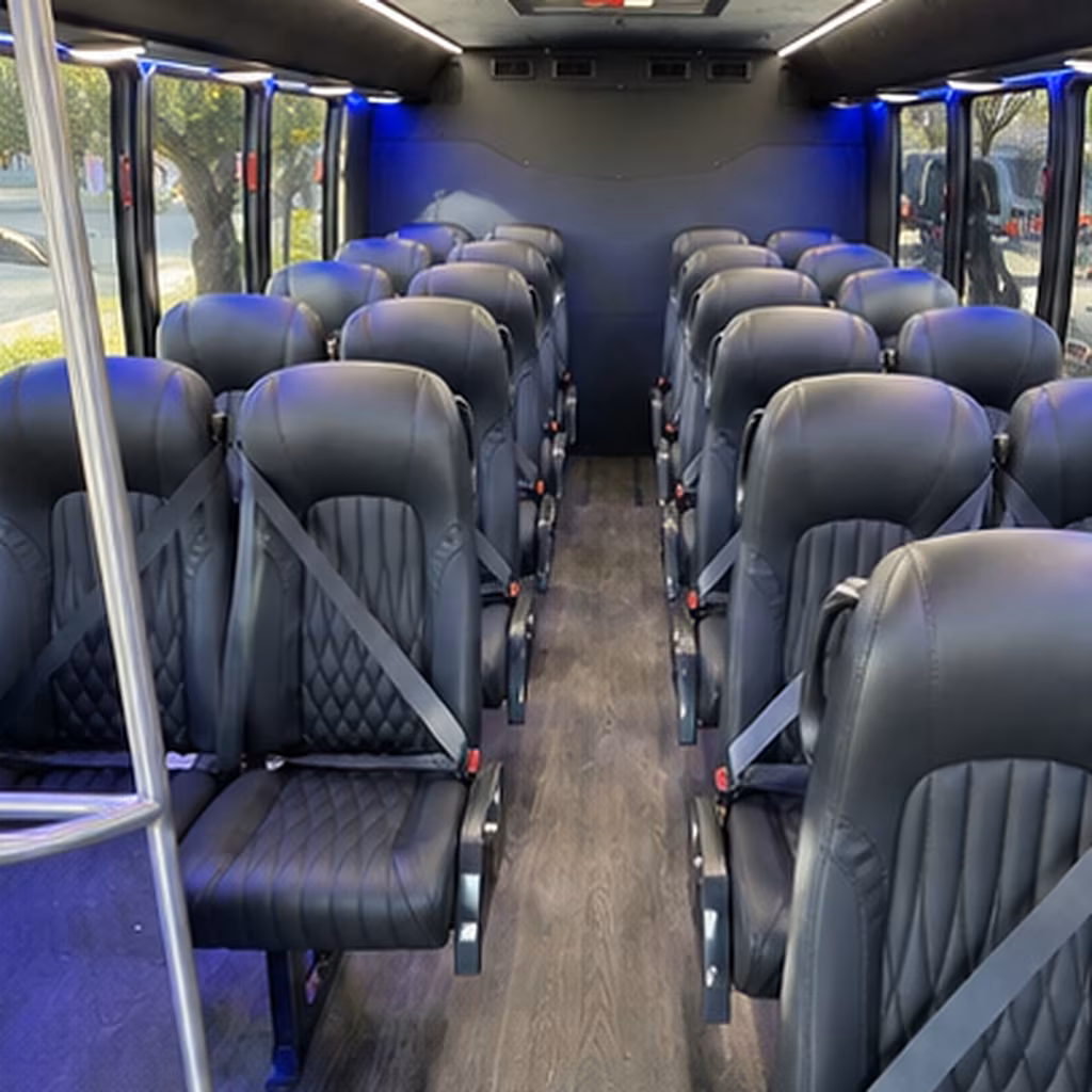 lake charles 35 passenger minibus interior