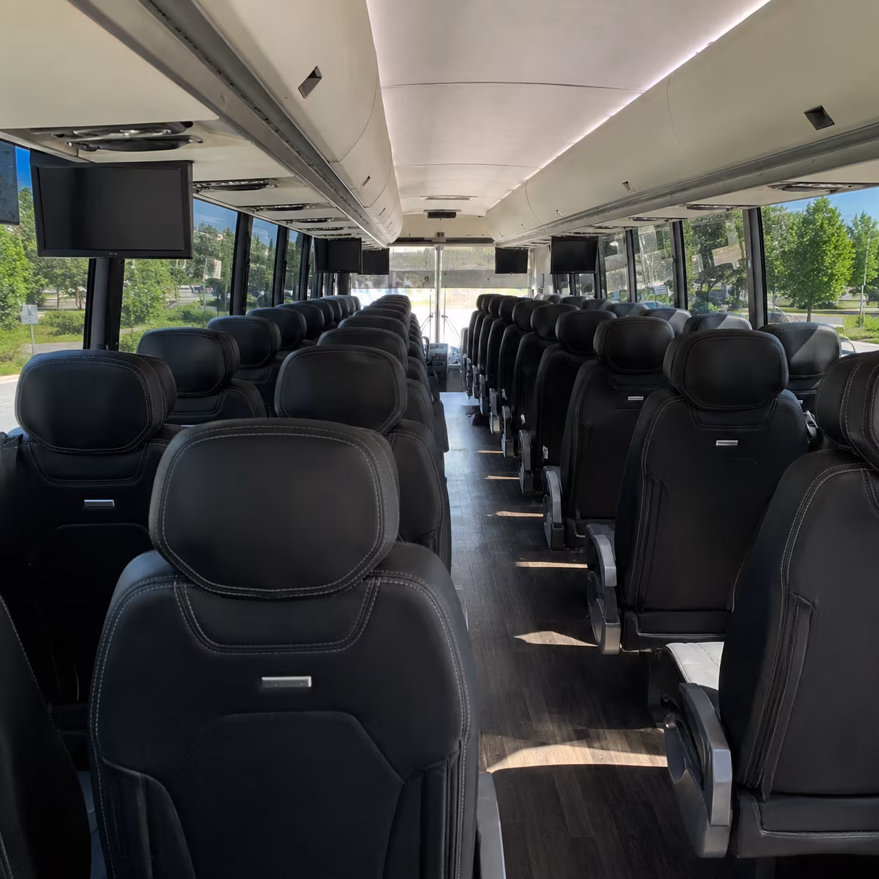 lake charles charter bus interior